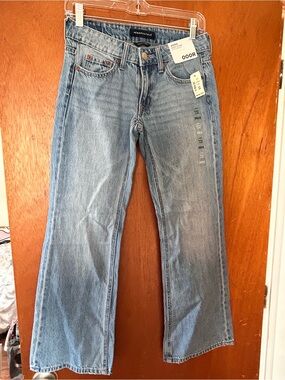 Aeropostale Baggy Flare Light Blue Denim Jeans - Size 000